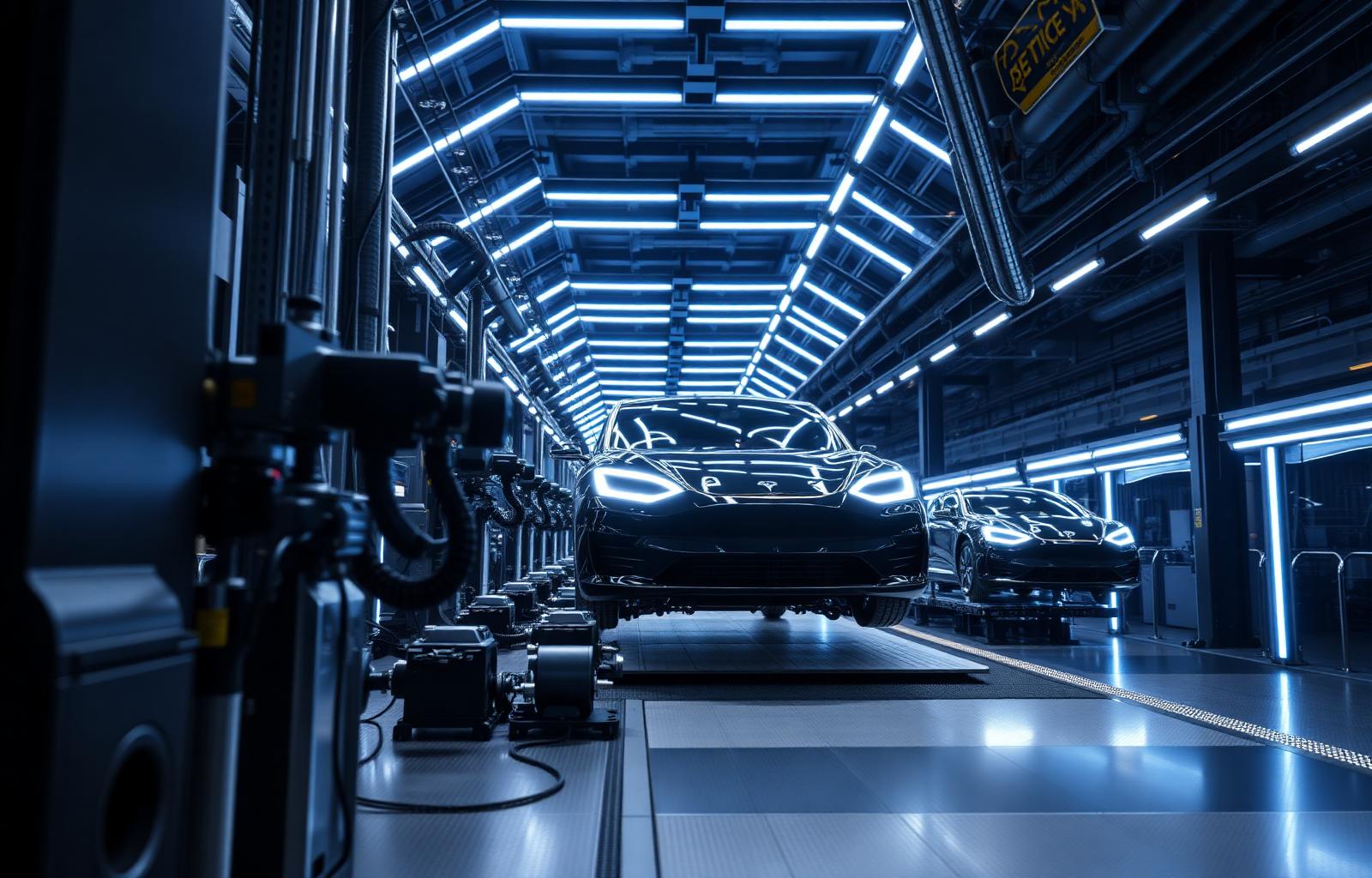 Modern automotive manufacturing line